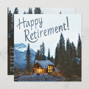 Rustic Cottage - Happy Retirement Party - Kaart
