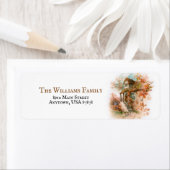 Rustic Cottage in herfst Etiket (Insitu)