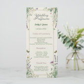 Rustic Cottagecore Programme de mariage (Debout devant)