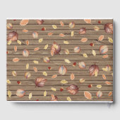 Rustic Country Autumn Fall Wedding Gastenboek (Achterkant)