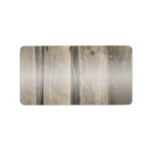 Rustic Country Barn Wood Etiket (Voorkant)