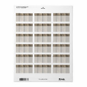 Rustic Country Barn Wood Etiket (Full Sheet)