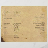 Rustic Country Barn Wood Wedding Programme (Achterkant)