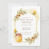 Rustic Country Bees Invitation de la douche nuptia (Devant)