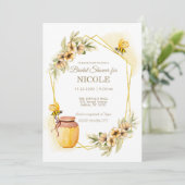 Rustic Country Bees Invitation de la douche nuptia (Debout devant)