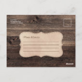 Rustic Country Bois Bridal Showbale Invitation (Dos)