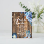 Rustic Country Bridal Shower Invitation  (Debout devant)