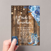Rustic Country Bridal Shower Invitation  (In situ (ordinateur de poche))