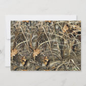 Rustic Country  Camo Baby shower Uitnodigen Kaart (Achterkant)