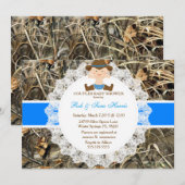 Rustic Country  Camo Baby shower Uitnodigen Kaart (Voorkant / Achterkant)
