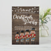 Rustic Country Christmas Nutcracker Invitation (Debout devant)