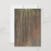 Rustic Country Cowboy Bottes Mariage RSVP (Dos)