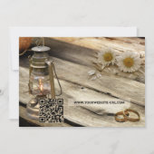 Rustic Country Engagement Party  Kaart (Achterkant)