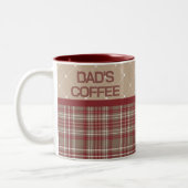 Rustic Country Farmhouse Plaid Mug (Gauche)