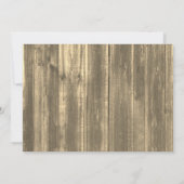 Rustic Country Fishing Invitations d'anniversaire (Dos)