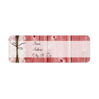 Rustic Country Grange Wood Lace Twine Étiquettes d