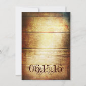 Rustic Country Grange Wood Wedding Invitations (Dos)