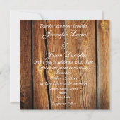 Rustic Country Grange Wood Wedding Invitations (Dos)
