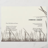 Rustic Country Grasslands Programme de mariage (Devant)