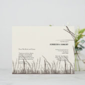 Rustic Country Grasslands Programme de mariage (Debout devant)