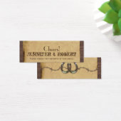 Rustic Country Horseshoe Mariage Drink Billets (Bureau)