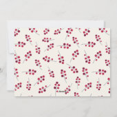 Rustic Country House et Berries Carte de Noël (Dos)