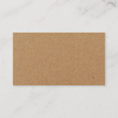 Rustic Country Kraft Menu Simple Script Sélection (Dos)