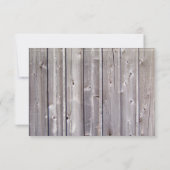 Rustic Country Lace Twine Wood Wedding RSVP (Dos)