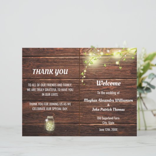 Rustic Country Mason Jar Lumières Programme de mar (Debout devant)