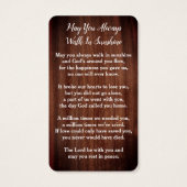 Rustic Country Memorial Foto Funeral Prayer Kaart (Achterkant)