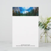 Rustic Country Mountains Natuur Briefpapier (Staand voorkant)