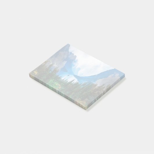 Rustic Country Mountains Natuur Post-it® Notes (Schuin)