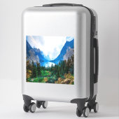 Rustic Country Mountains Natuur Sticker (Koffer)