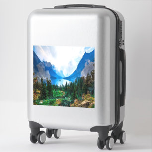 Rustic Country Mountains Natuur Sticker