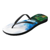 Rustic Country Mountains Natuur Teenslippers (Schuin)