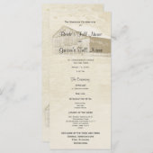 Rustic Country Programme de mariage de famille (Devant / Derrière)