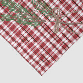 Rustic Country Pset met Evergreen Sprig Tissuepapier (Detail)
