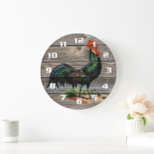 Rustic Country Rooster Kitchen Grote Klok (Huis)