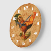 Rustic Country Rooster Kitchen Grote Klok (Hoek)