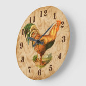 Rustic Country Rooster Kitchen Grote Klok (Hoek)