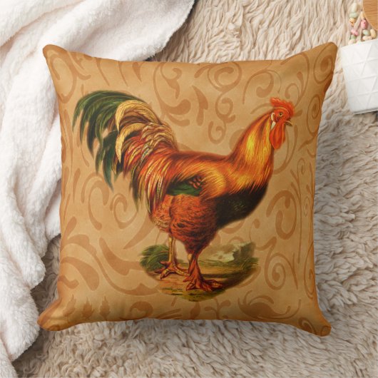 Rustic Country Rooster Kussen (Deken)