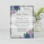 Rustic Country Roses Barn Faire-part de mariage en (Debout devant)