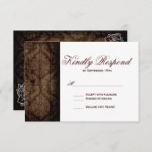 Rustic Country Roses Grange Wood Wedding Cartes RS (Devant / Derrière)
