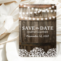 Rustic Country Save the Date | Lichtslingers