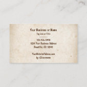 Rustic Country Silhouette Beer Visitekaartje (Achterkant)