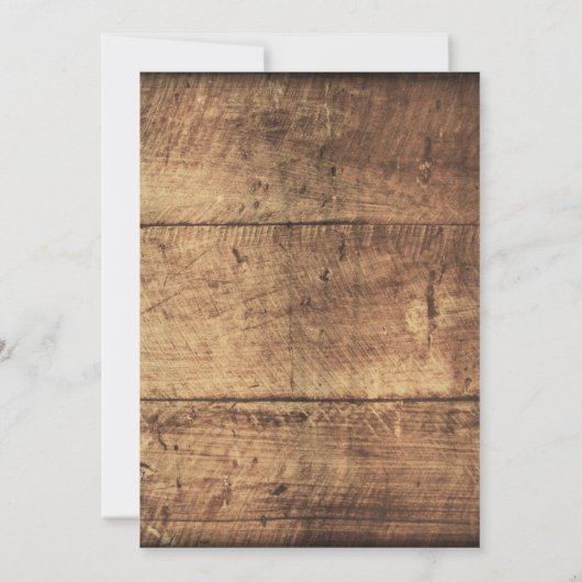 Rustic Country String éclaire les invitations de m (Dos)