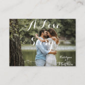Rustic Country Style Custom Wedding Photo Uitnodig Informatiekaartje (Voorkant)