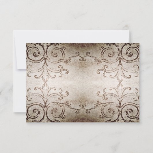 Rustic Country Sunflower Lace Twine Wedding RSVP (Dos)