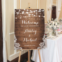 Rustic Country Twinkle Lights Wedding