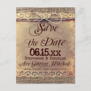 Rustic Country Vintage Enregistrer les cartes de d